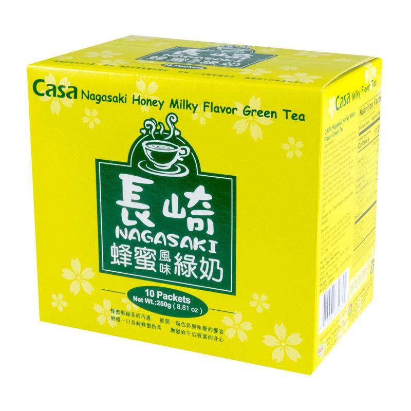 Casa Nagasaki Honey Milky Flavor Green Tea 10 Packets 8.81 Oz (250 g) - 台湾CASA卡萨 长崎蜂蜜绿奶奶茶 - Image 4