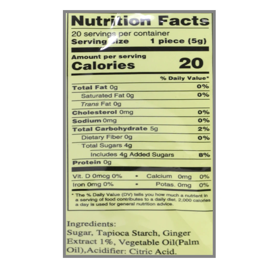 KABUTO 100% Natural Ginger Candy 3.53 Oz (100 g)-原味姜糖 - Image 5